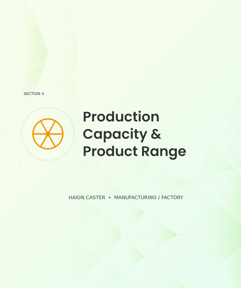 Production Capacity & Product Range